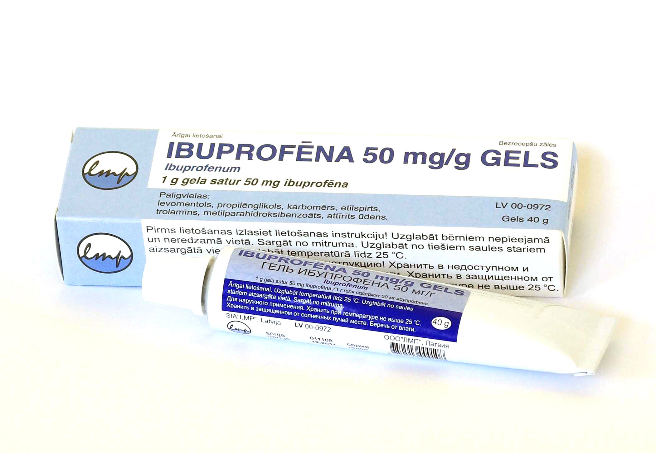 Ibuprofena-gels